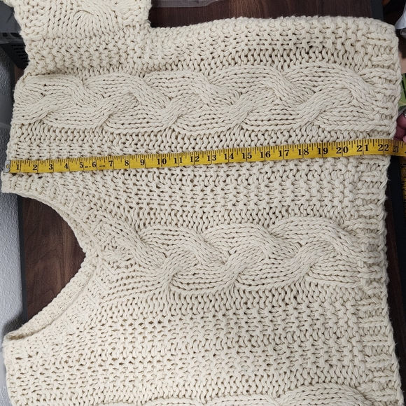 Hoity Toity Boutique Cream Chunky Knit Oversized Sweater - Picture 8 of 10